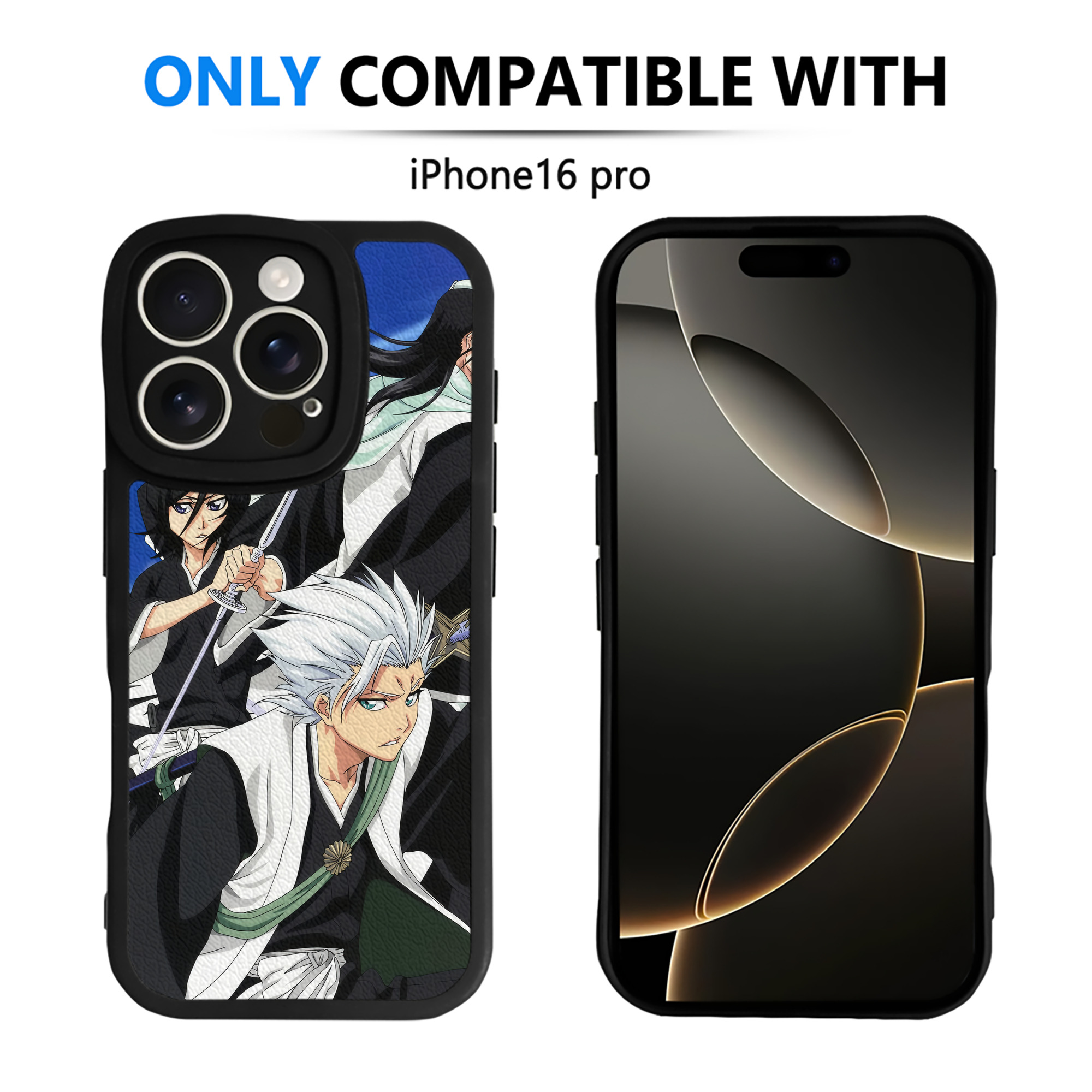（画像用） ブリーチ BLEACH 【iPhone 16シリーズ対応】シリコンスマホケース（レザー調） 材質：シリコン